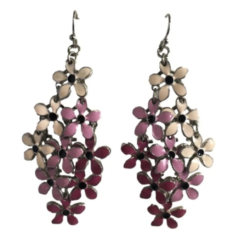Teardrop LILLIES CHANDELIER‎ EARRINGS